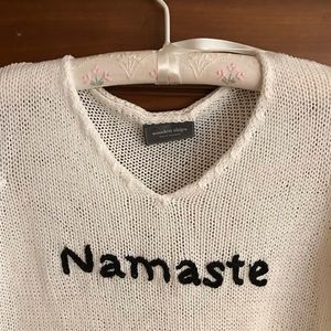 Wooden Ships Sweater, S/M, Namaste.